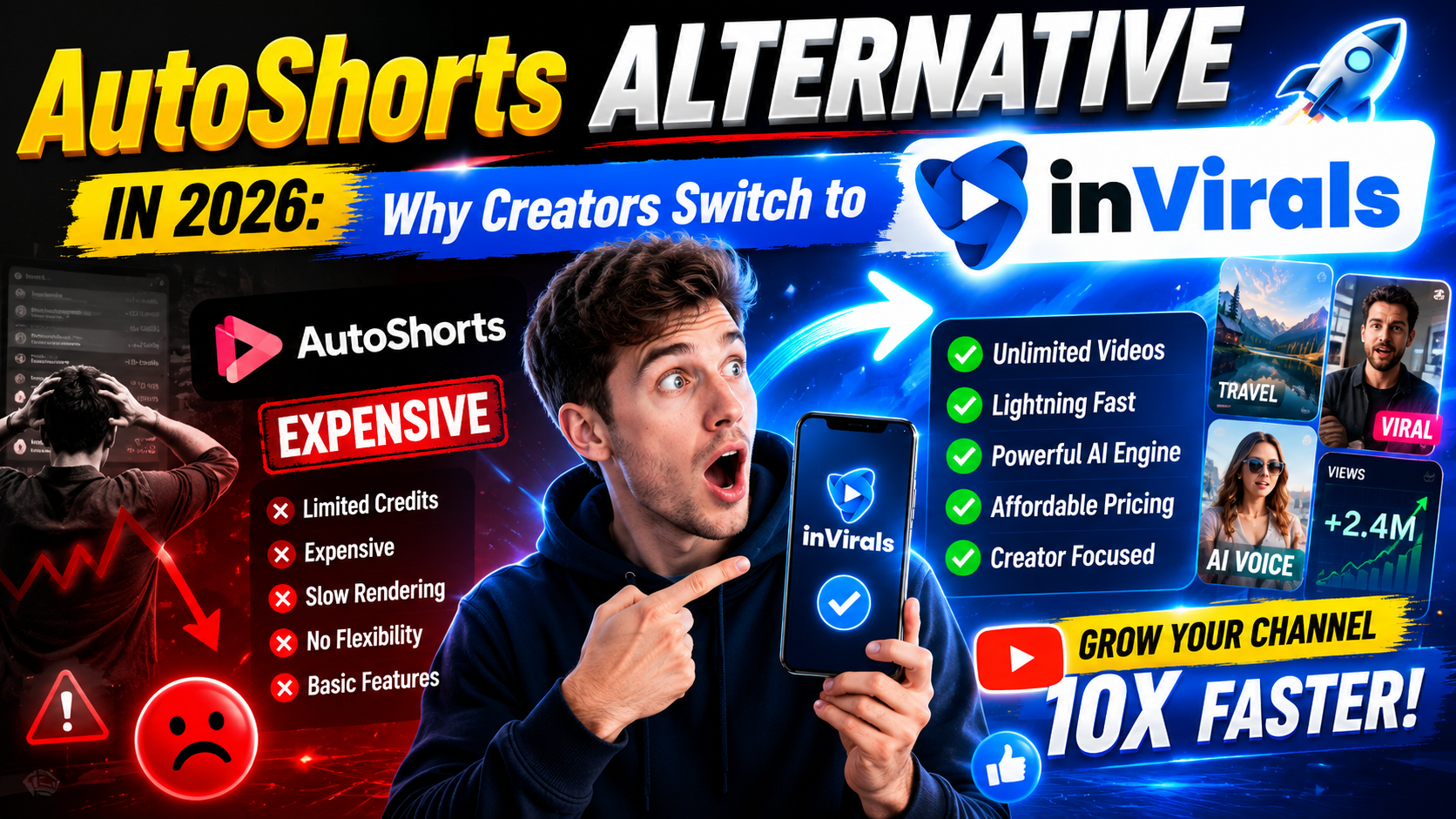 AutoShorts Alternative in 2026: Why Creators Switch to inVirals