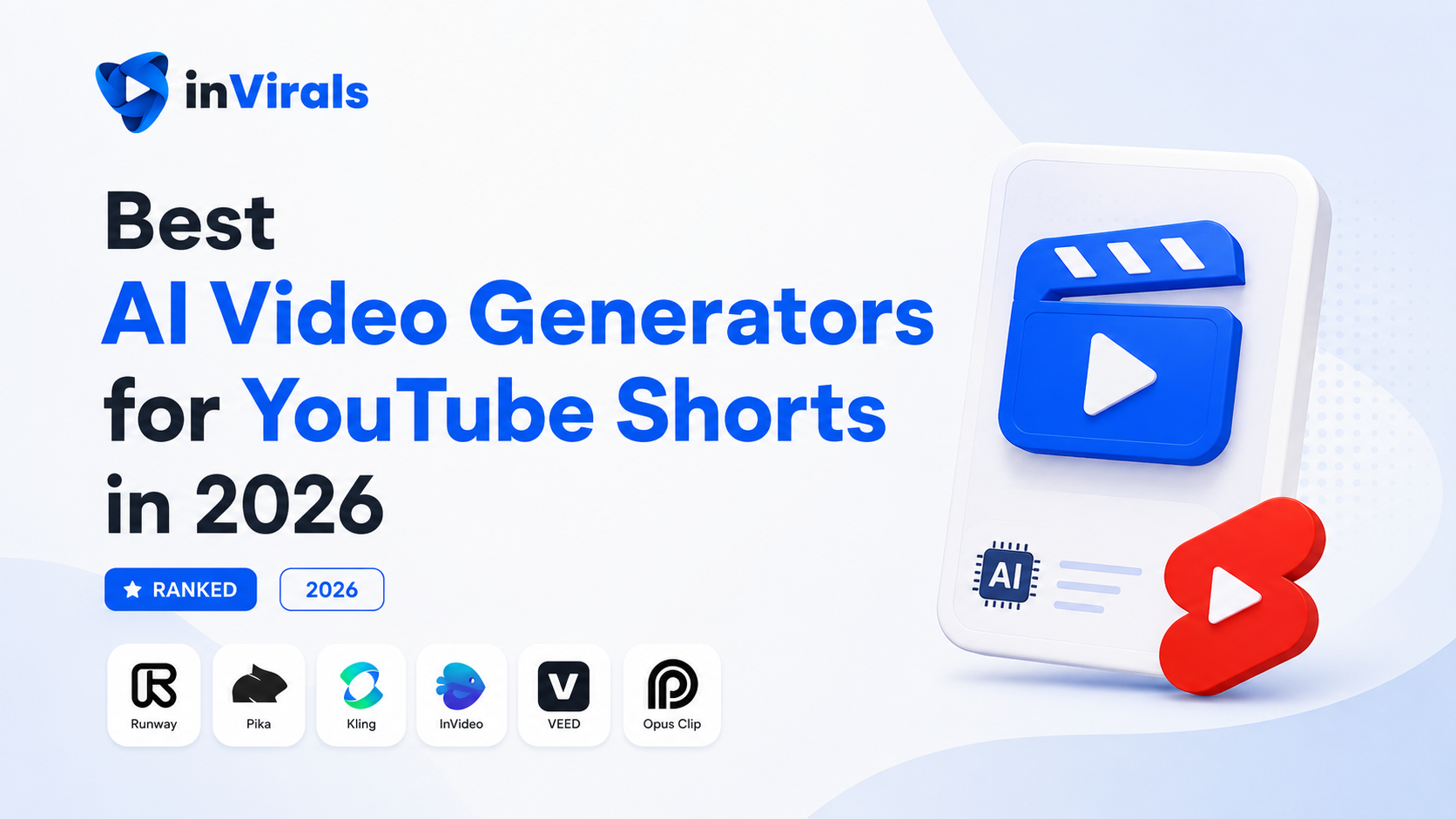 Best AI Video Generators for YouTube Shorts in 2026 (Ranked)